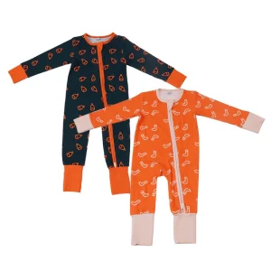 Custom Baby Zip Romper  Organic Baby Romper Bamboo Zipper Pajamas Baby Sleeper Newborn Sleepsuit Sleep Wear for Baby Clothes