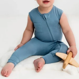 Baby Bamboo Romper Babi GOTS Newborn Clothes Sustainable Custom Long Sleeve Baby Jumpsuit Infant Onesie