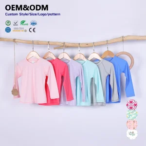 Girls Outdoor Active Quick-Dry Shirt Slim-Fit Long Sleeve High Stretch Breathable No Pilling Customizable