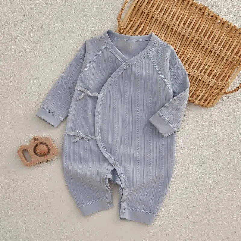 Eco-friendly Little For bamboo Ones romper in soft, sustainable fabric. Perfect for B2B wholesale baby clothing suppliers seeking quality and style.