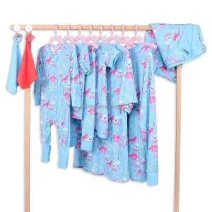 Custom Print Low Moq Bamboo Kids Clothes Family Matching Pajamas Long Sleeve Fall Winter Baby Girl Clothing Sets