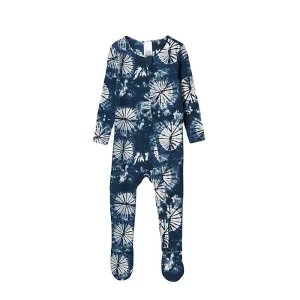 Organic Baby Zip Footed Non Skid Grip on Feet Baby Rompers Organic Cotton Newborn Baby Jumpsuit Gots Organic Onesie