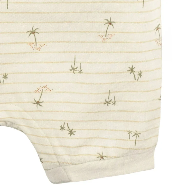 Baby Bamboo Pajamas Skier Print Small Batch Production for Brands (GOTS Certified Certifie