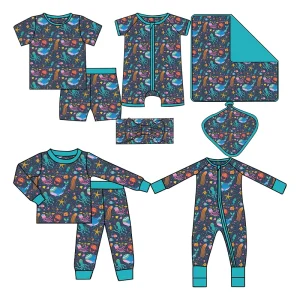 Organic Baby Romper Bamboo Baby Sleeper Sustaianble Bamboo Zipper Pajamas Custom Baby Clothes Newborn Sleepsuit Infant Sleepwear