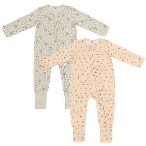 Bamboo Cotton Baby Zip up Romper Organic Baby Clothes Custom Print Sleepsuit Bamboo Pajamas Baby Eco Friendly Newborn Onesie