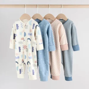 Organic Cotton Baby Pajamas Baby Romper Sustainable Sleep Wear for Baby Clothes Custom Print Newborn Sleepsuit Infant Jumpsuit