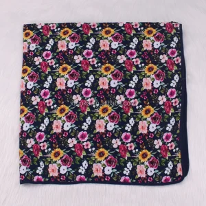 Happy Luoka OEM Custom Print Baby Double Layer  Bamboo Viscose Blanket