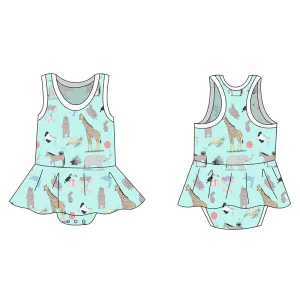 Bamboo Baby Twirl Skirt Bodysuit Newborn Rompers Bodysuit Wholesale Baby Ruffle Bodysuit Dress Eco Friendly Onesie Baby Clot