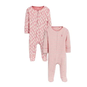 Organic  Baby Rompers Organic Cotton Two-way Zip Rompers Footie Eco Baby Zip Sleepsuit Infant Knit Footie Custom Baby Clothes