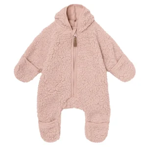 Teddy Fleece Baby Jumpsuit Sustainable Baby Girl's Baby Bear Fleece Romper Eco Friendly Custom Sleepsuit Zip Pajama Onesie