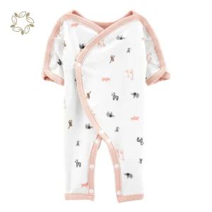 Preemie GOTS Cotton Sleep Wear Premature Baby Romper Eco-friendly NICU GOWN Organic Preemie Wear Baby Sleep Suit Custom Jumpsuit