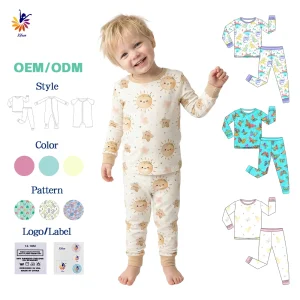 Organic Bamboo Baby Pyjamas Custom Baby Pajamas Printed Baby Slpeep Wear Hight Quality Baby Loungewear Baby Clothes