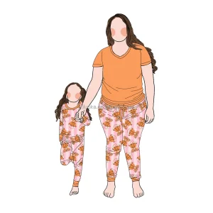 Wholesale New Design Halloween 2pcs Bamboo Comfortable Mommy and Me Sleepwear Pajamas Set Family Matching Outfits for Children