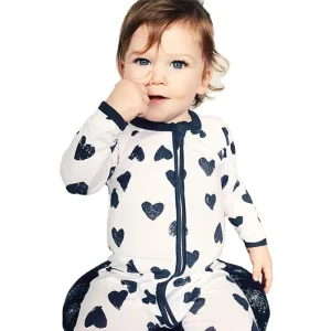 Baby Boys' Rompers Zipper Romper Long Sleeve Infants 2 Way Zipper Romper Jumpsuit Toddler 2 Way Zipper Baby Sleeper