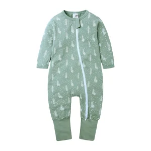 Baby Rompers Organic Cotton Baby Clothing Sleeper Infants Zipper Romper Knitted Newborn Jumpsuits Custom Baby Oversized Romper