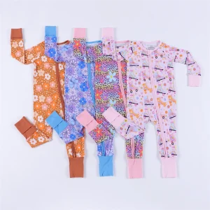 Baby Bamboo Rompers Newborn Pajamas Kids Sleepwears Bamboo Infants Jumpsuits Pajamas