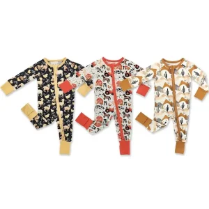 Organic Bamboo Baby Romper Zipper Pajama Baby Jumpsuit Newborn Onsies Zipsuit Custom Print Sleepsuit Baby Sleeper Infant Clothes