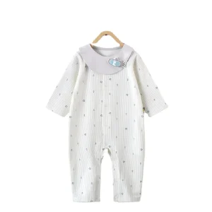 Organic 100% Cotton Newborn Infant New Born Baby Clothes Girl Jumpsuit Romper Sleepwear Pajamas Baby Clothes Baby Onesie