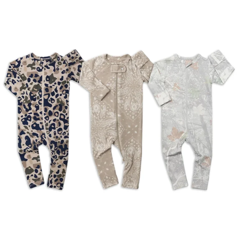 Scalable Private Label Unisex Pajamas Print Horse Zipper Baby Sleeper White-Label Manufact