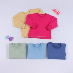 Girls Hoodie Set Long Sleeve Short Sleeve Options Solid Color Casual Wear Pleated Skirt with Shorts Inside