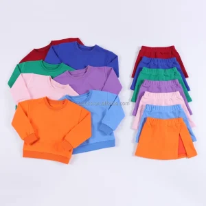 Wholesale Custom Fashion Unisex Hoodie Long Sleeve French Terry Kids Sweatshirt Casual Style Tracksuit for Toddler Boys & Girls