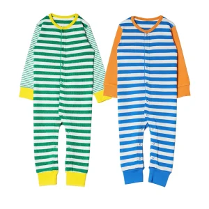 Organic Cotton Baby Rompers Long Sleeve Baby Sleep Suits Custom Newborn Onesie Sleep Wear for Baby Clothes Infant Sleepwear