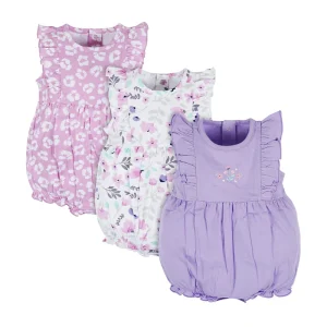 Organic Cotton Baby Girls Floral Rompers Custom Baby Bodysuit Jersey Sustainable Sleep Wear for Baby Clothes Newborn Onesie