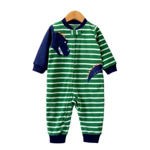 Embroidered Baby Romper Velvet Toddle Romper Oneise Jumpsuit Customize Baby Romper Cotton Zip Sustainable Newborn Zip up Onesie