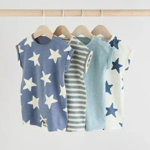 100% Cotton Rompers Baby Jumpsuit Short Sleeve Newborn Sleepsuit Organic Baby Pajamas Custom Summer Sleep Wear for Baby Clothes