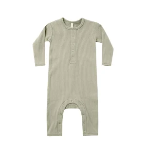 Organic Ribbed Baby Jumpsuit Eco Friendly Baby Long Sleeve Romper Ribbed Baby Onesie Organic Cotton Newborn Romper