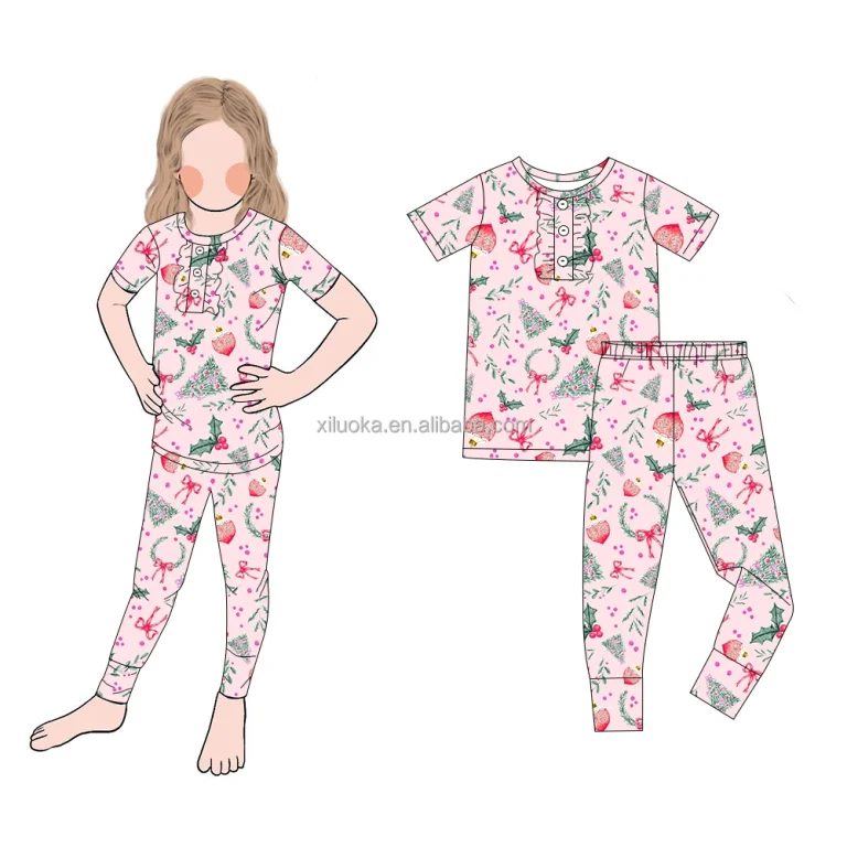 China Trusted Global Suppliers Wholesale Bamboo Pajama Set Private Label Service