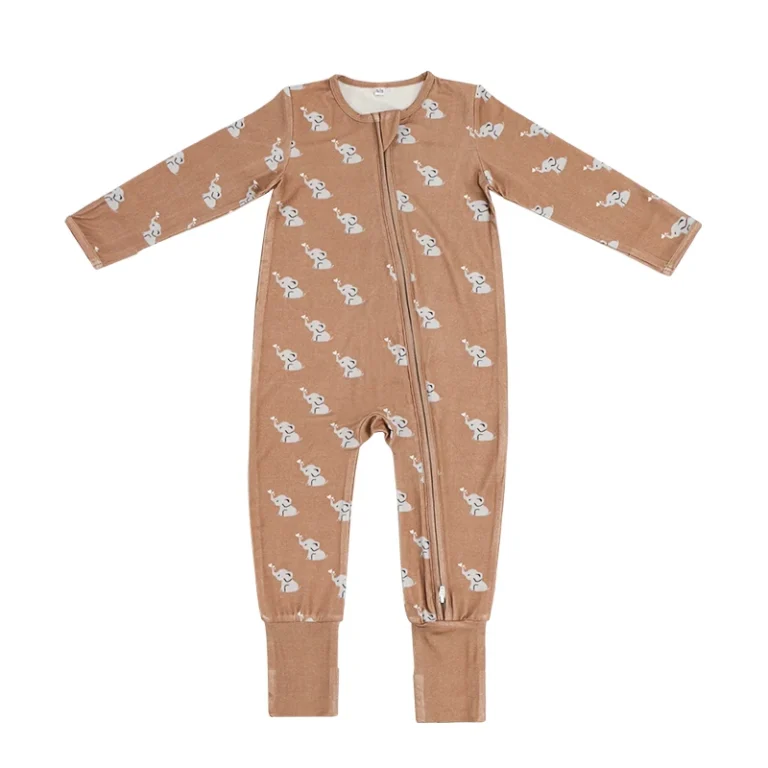 Contract Baby Girl Baby Long Sleeve Rompers Baby Bamboo Romper Knitted Baby Romper Organic