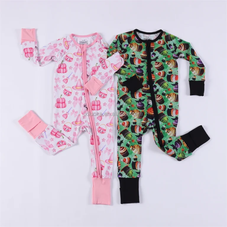 Verified Love Zipper Bamboo Baby Pajamas For Romper White-Label Manufacturing Partner: Ful