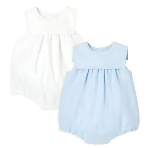Organic Baby Linen Romper Custom Baby Bodysuit Eco Friendly Infant Sleepwear Onesie Baby Clothes Newborn Bubble Romper