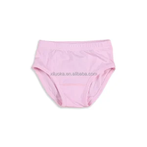 Wholesale Low Moq Private Custom 95% Bamboo Fiber and 5% Spandex Toddler Girls Bamboo Briefs Comfortable Panties Sustainable