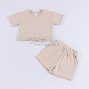 2025 Summer Kids Clothing Sets Girls Clothes Set Custom Cotton 2 Piece Toddler Boys Outfits Wholesale Children's Clothing