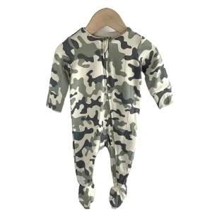 Organic Romper for New Born One Piece Zipper Jumpsuit Footie Organic Cotton Unisex Baby Romper Cotton  Newborn Rompers Zip