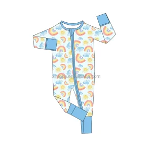 Newborn Soft Bamboo Viscose Zippy Romper Jumpsuits Comfortable Skin-Friendly Baby Clothes Long Sleeve Infant Baby Romper