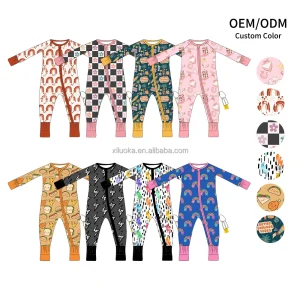 Newborn Baby Girl Infant Rompers Bamboo Clothes Toddler Kids Pajamas Sleepwear Clothing for Baby Boy