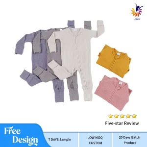 New Design Baby Romper Premium Twist Wheat Jacquard Knit High Stretch Warm Wrinkle Resistant OEM ODM