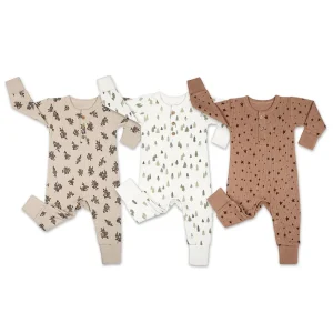 Organic Button Waffle Baby Romper Knit Baby Jumpsuit Custom Newborn Sleep Suit Sleep Wear for Baby Clothes Infant Onesie