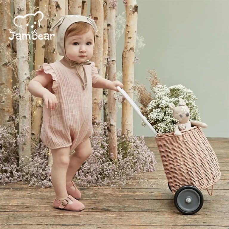 Bespoke Zippered Prints Leopard Baby Clothing Romper Patroic Print Bamboo BSCI Audited Fac