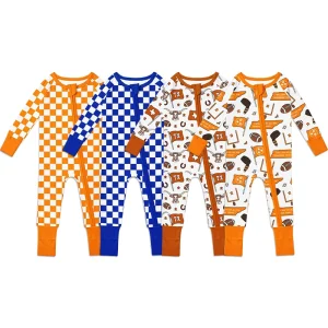Organic Bamboo Baby Romper Baby Zip Pajamas Sustainable Newborn Onesie  Sleepwear Custom Print Baby Clothes Infant Jumpsuit