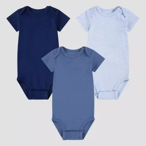 Organic Cotton Baby Bodysuit Button up Romper Custom Baby Sleepsuit Short Sleeve Bodysuit for Newborns Eco Friendly Baby Clothes