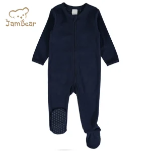 Organic Bamboo Baby Footie Baby Onsies with Zipper Newborn Infant Footie Rompers Sleepsuit Custom Baby Zip Onesie