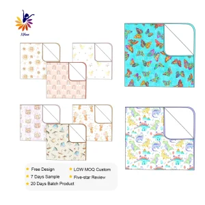 Baby Bamboo Viscose Blanket Soft Breathable Swaddle Custom Print Logo Color Size