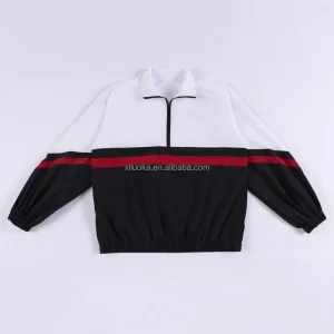 Custom Women 3d Digital Printing Stand Collar Women's Street Fashion Zipper Sweatshirt