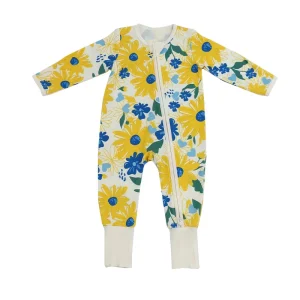 Custom Organic Bamboo Baby Rompers Short Sleeve Newborn Onesie Sleep Suit Baby Clothes Sustainable Baby Sleepwear Infant Pjs