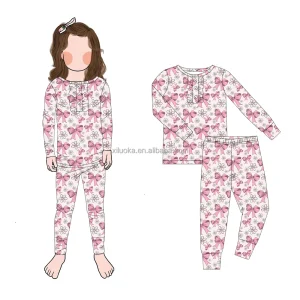 Wholesale Plus Size Bamboo Nightwear Sets Winter Halloween and Christmas Family Matching Pajamas for Kids Baby Casual Style
