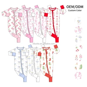 Children's Pajamas 95 Bamboo 5 Spandex Rompers Custom Newborn Baby Clothes Bamboo Baby Rompers